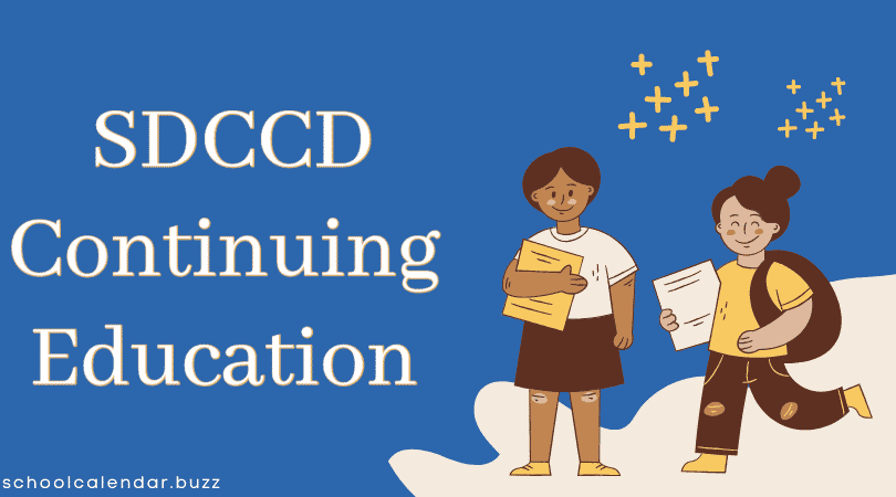 SDCCD Continuing Education School Calendar