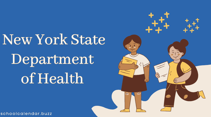 New York State Department of Health School Calendar